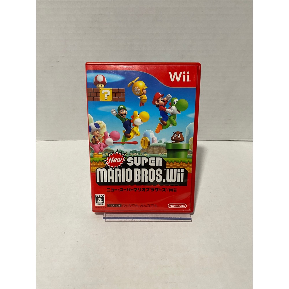 Nintendo Video Game New Super Mario Bros. Wii Japan Import NTSC-J Red Case EX